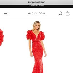 Max Duggal evening gown